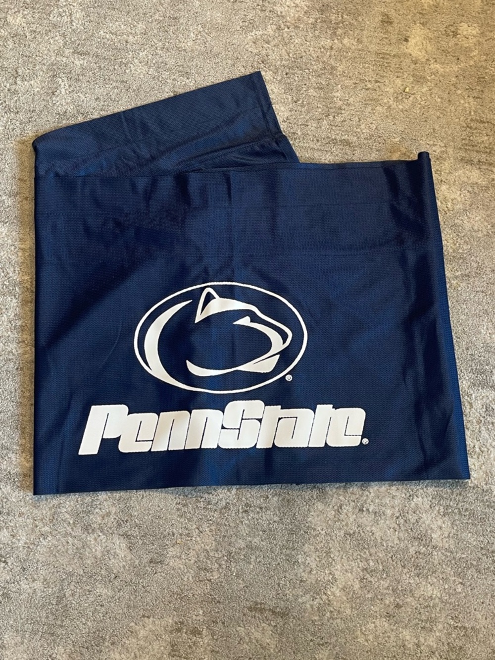 Navy Blue PennState Logo Window Valence